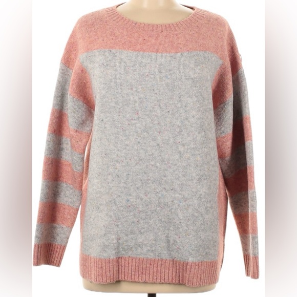 ott Sweaters - Ott Oversized Color Blocked Sweater